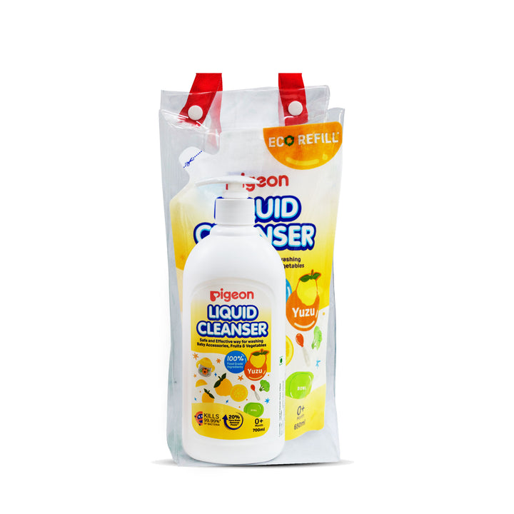 Pigeon Liquid Cleanser Yuzu 700ml+650ml Refill