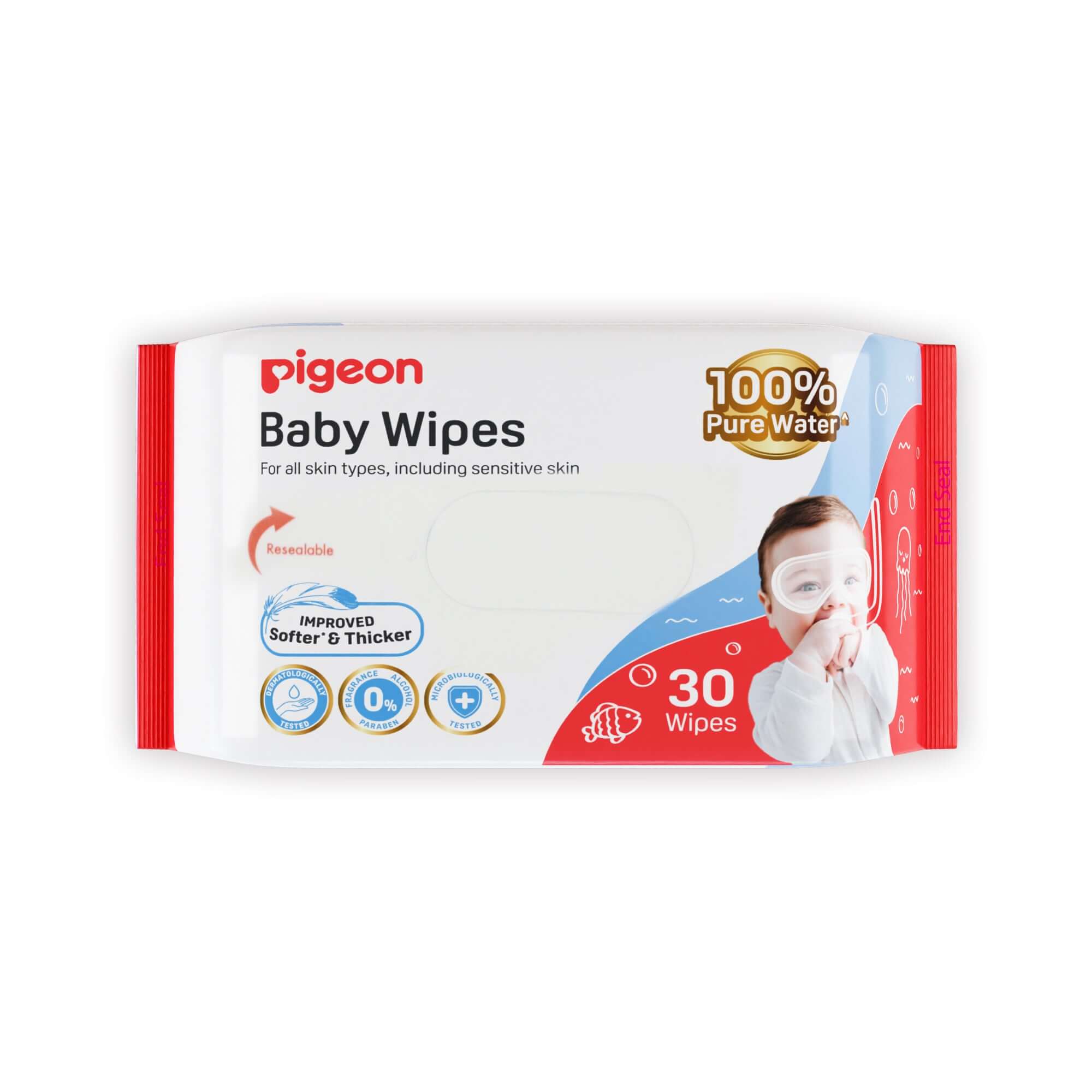 Water Wipes Baby | Pigeon Baby Wipes Pure Water 30S Sheets