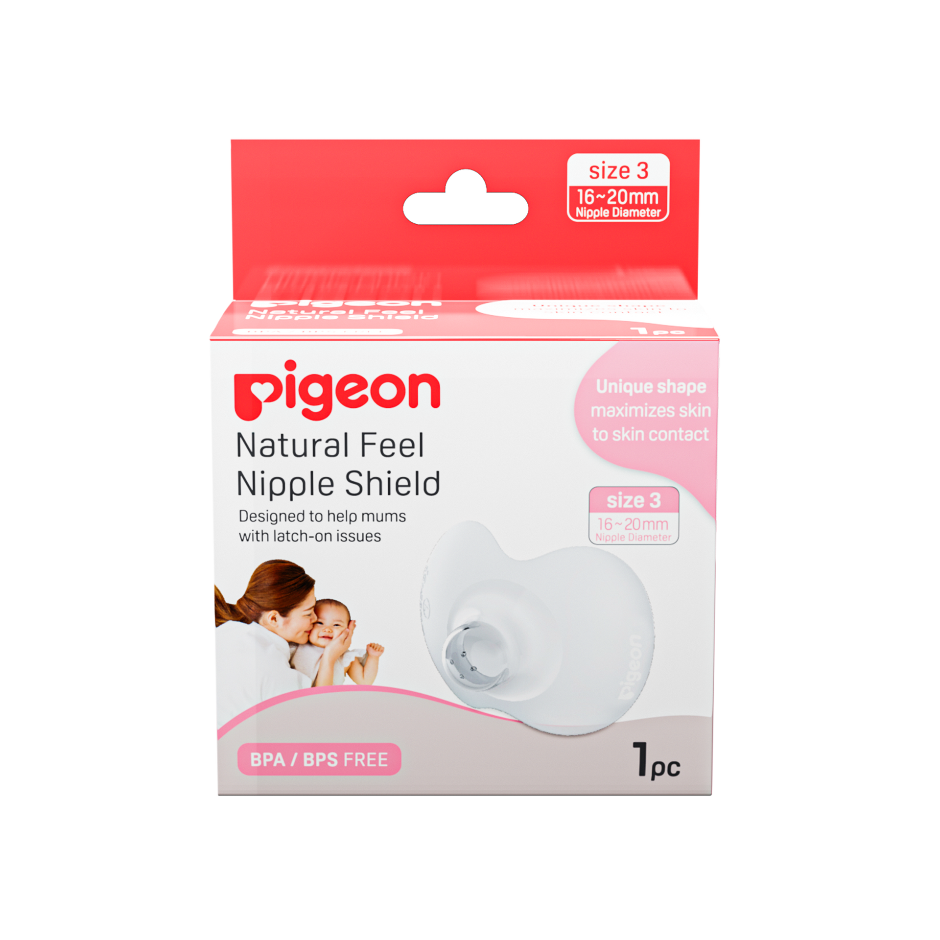 Natural Feel Nipple Shield 1pcs Size 3