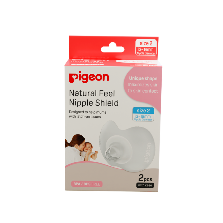 Pigeon Natural Feel Nipple Shield 2pcs with Case