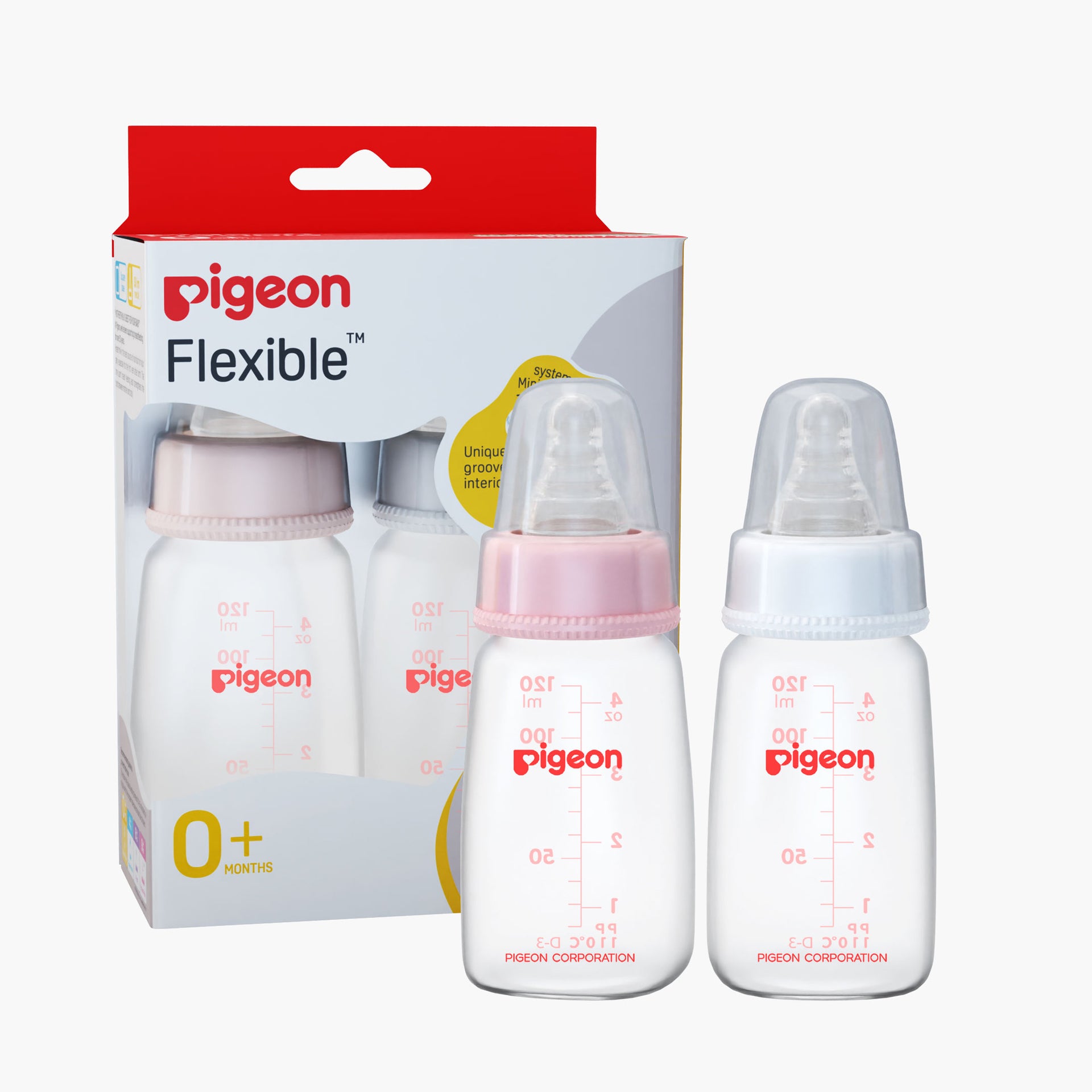 BPA Free Feeding Bottle | Pigeon Peristaltic Nursing Bottle Twin Pack Kpp 120ml Nipple S
