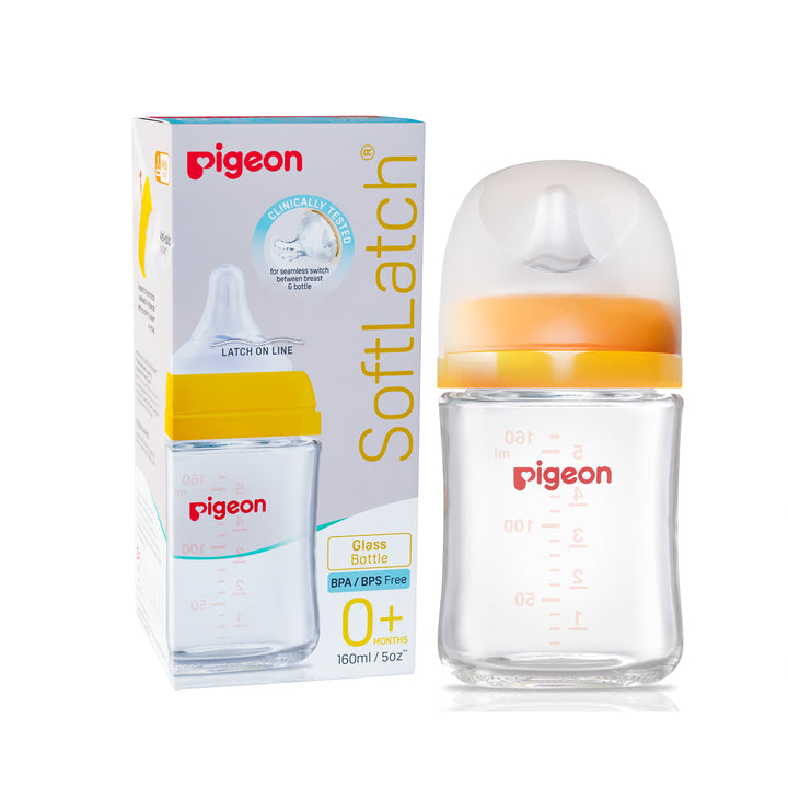 Pigeon Wn3 Glass Nursing Bottle with Nipple 160ml