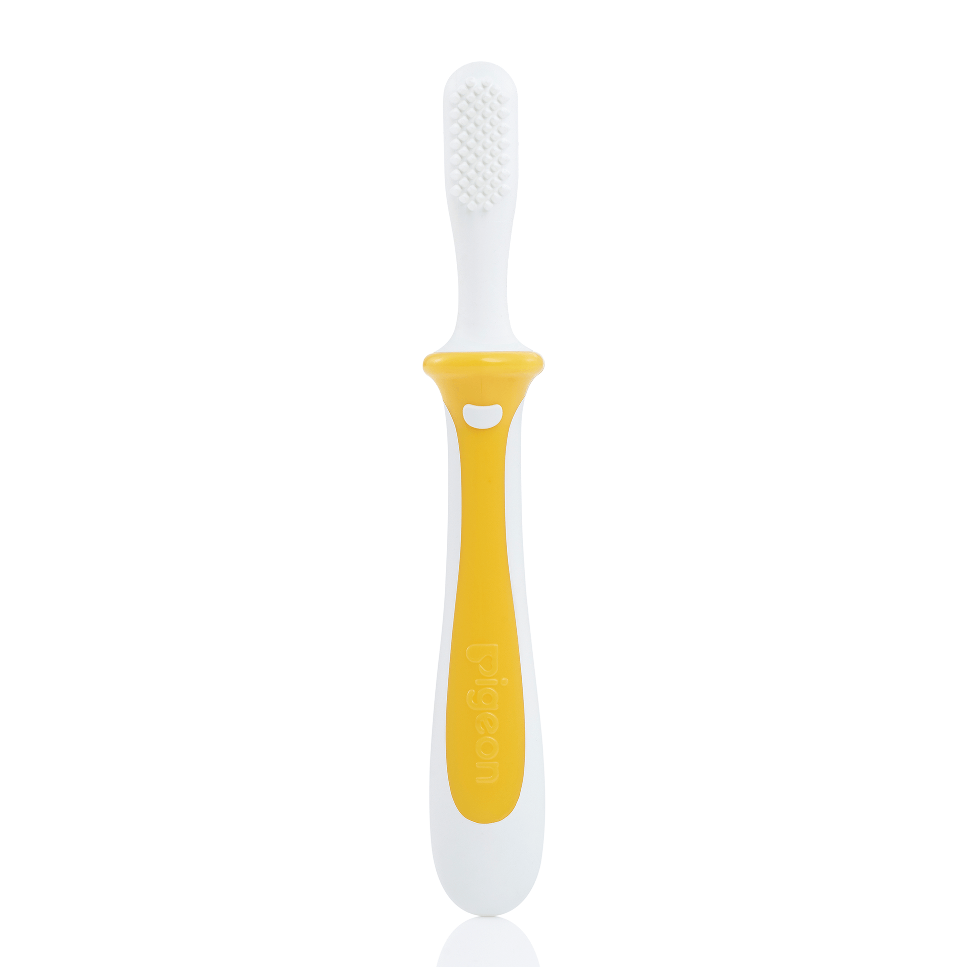 Soft Bristle Toothbrush for Baby | Pigeon Baby Training Toothbrush Lesson 1  Yellow