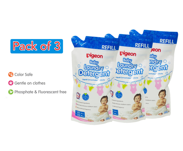 Baby Laundry Detergent Liquid 500ml Refill Combo (Pack of 3)