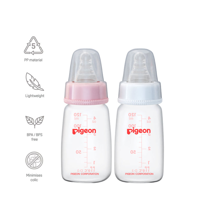 Pigeon Peristaltic Nursing Bottle Twin Pack Kpp 120ml Nipple S