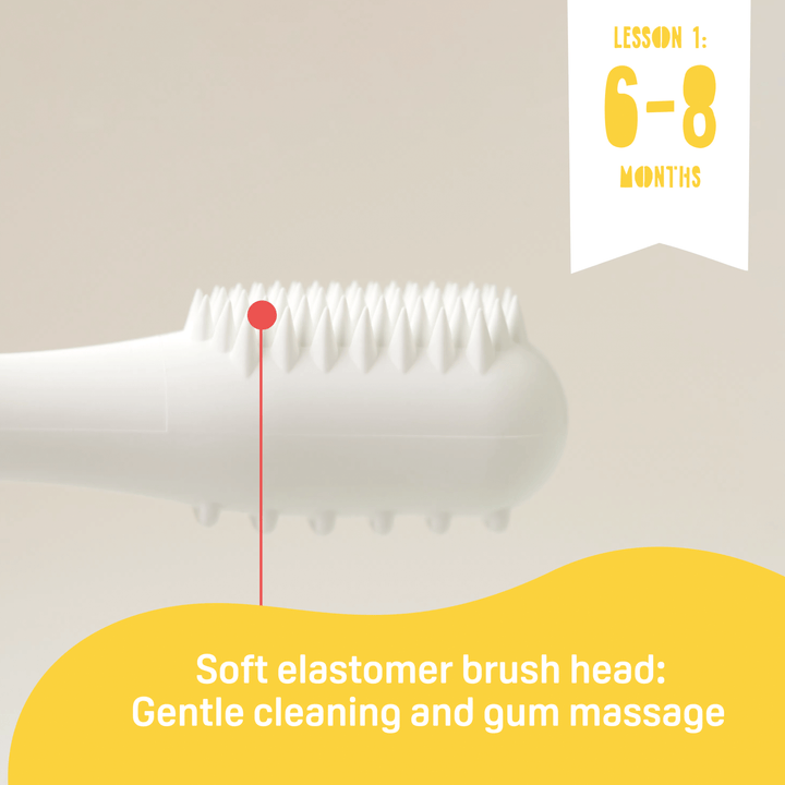 Pigeon Baby Training Toothbrush Lesson 1 Yellow