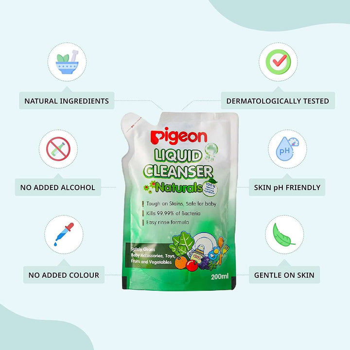 PIGEON LIQUID CLEANSER 200 ML NATURALS COMBO (PACK OF 3)