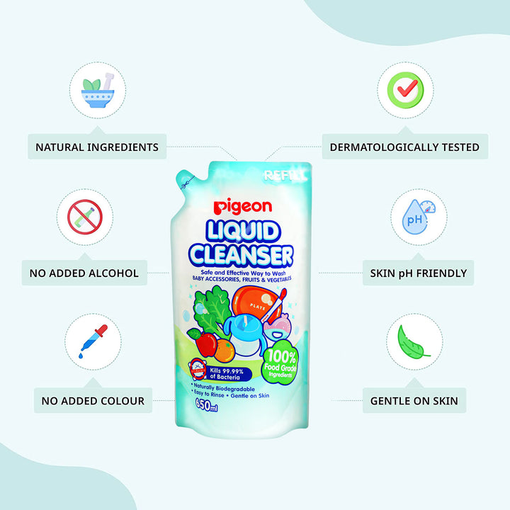 Pigeon Liquid Cleanser Refill 650ml Pack of 2