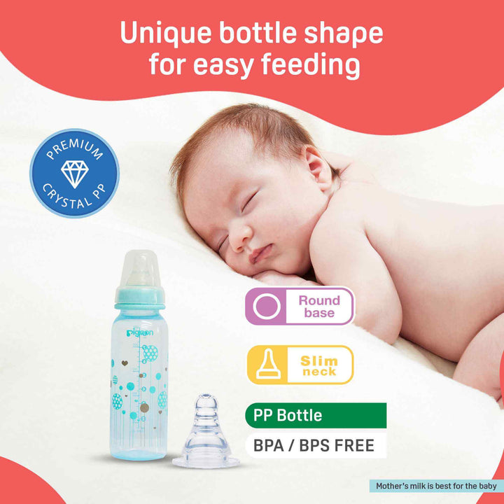 Pigeon Peristaltic Clear Nursing Bottle Rpp 240ml Abstract