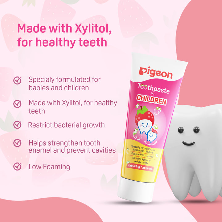 Pigeon Toothpaste for Children - Strawberry Flavour