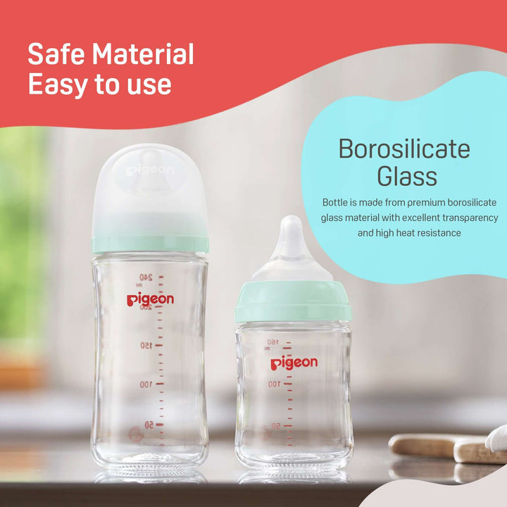 Pigeon Wn3 Glass Nursing Bottle with Nipple 160ml