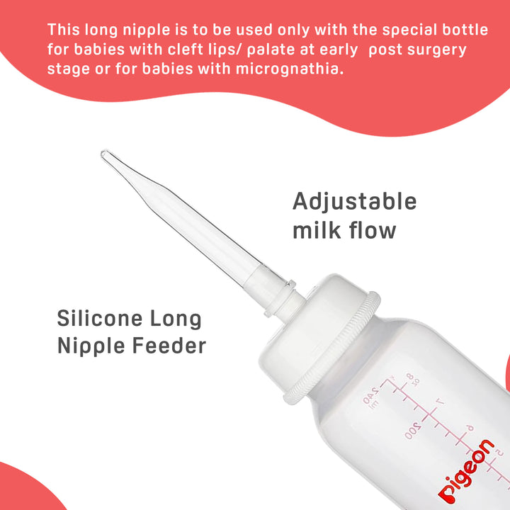 Feeder w/Long Nipple for Cleft Palate 240ml
Success