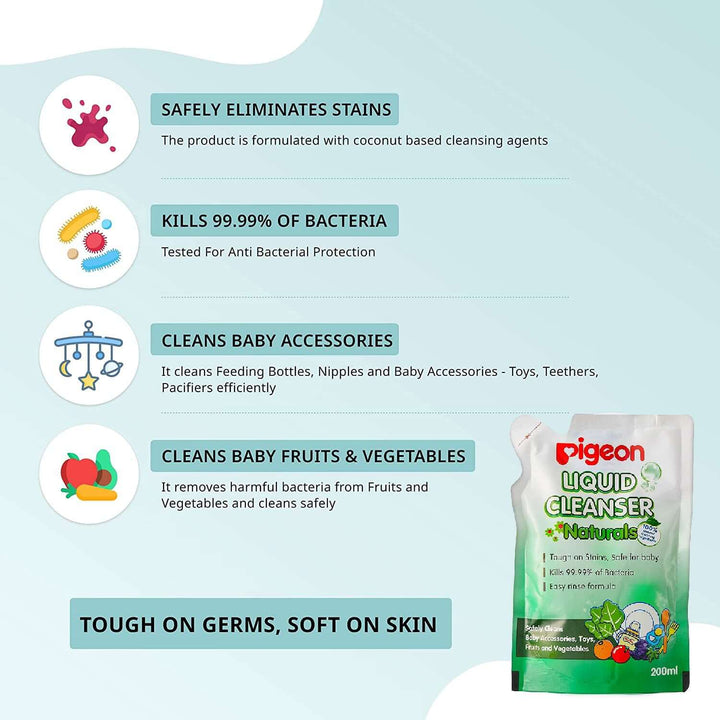 PIGEON LIQUID CLEANSER 200 ML REFILL COMBO