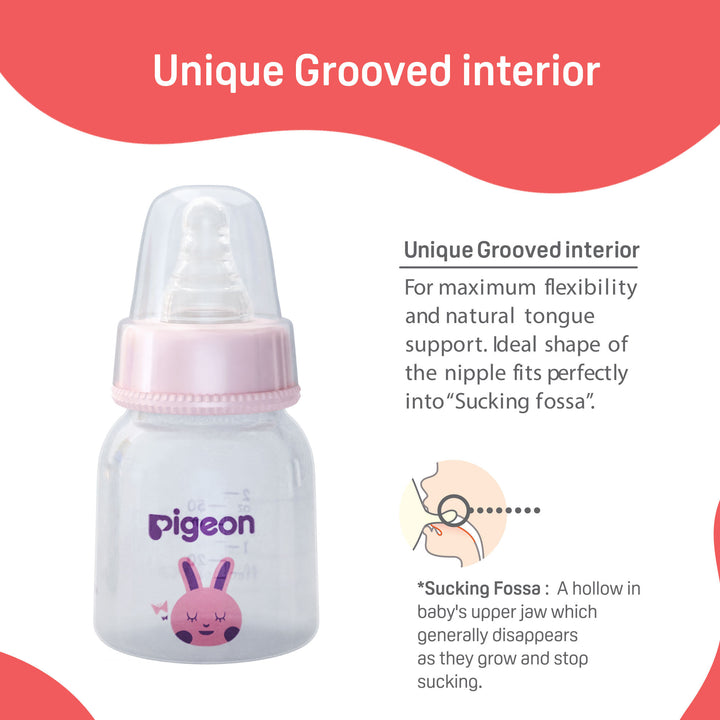 Pigeon Peristaltic Nursing Bottle Rpp 50ml (Pink) Rabbit