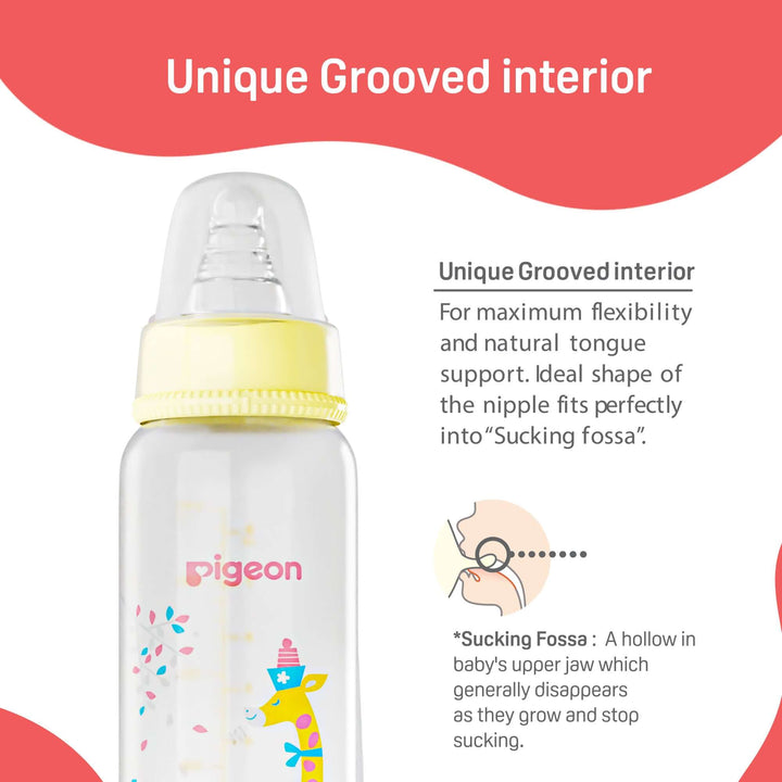 Pigeon Peristaltic Clear Nursing Bottle Rpp 120ml S