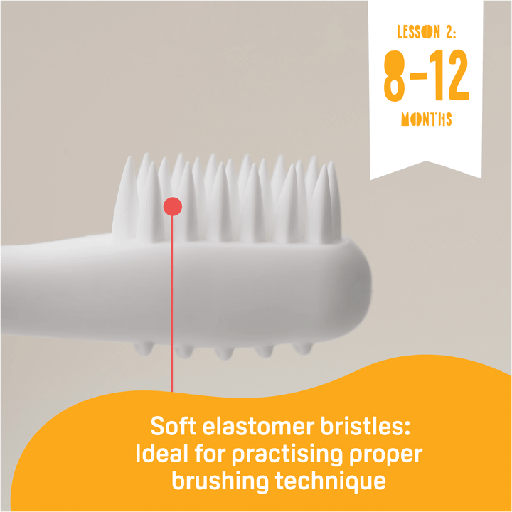 Pigeon Baby Training Toothbrush Lesson 1 Yellow