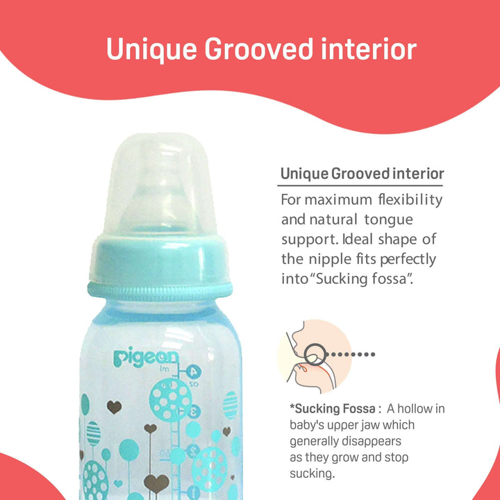 Pigeon Peristaltic Clear Nursing Bottle Rpp 240ml Abstract