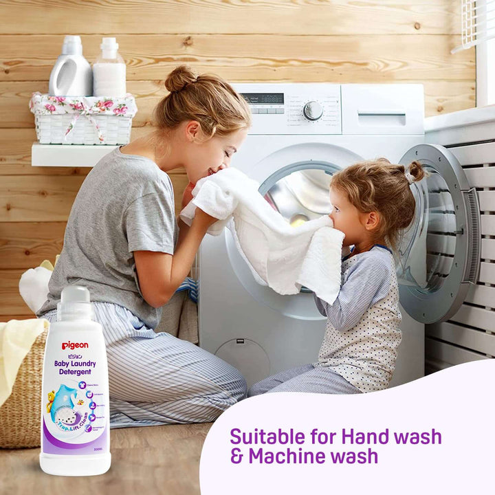 Pigeon Liquid Detergent Laundry Liquid for Baby Clothes Fabric Care 500ml Bottle