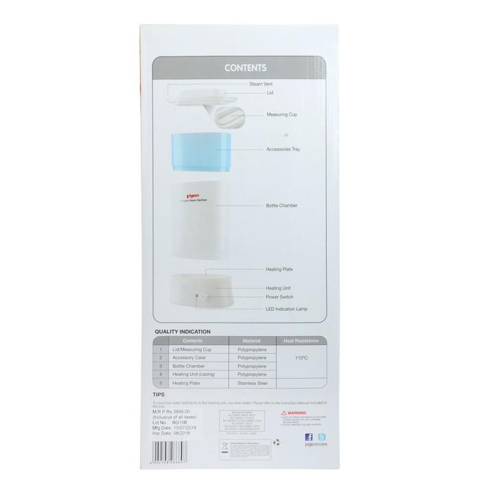 Steam Sterilizer & Compact Type 2 Round Pin