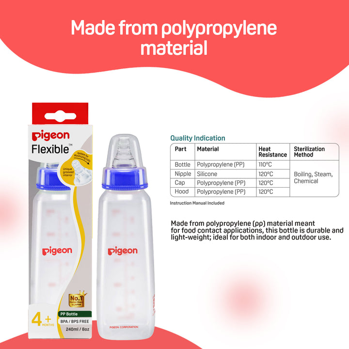 Pigeon Peristaltic Nursing Bottle Kpp 240ml Nipple M