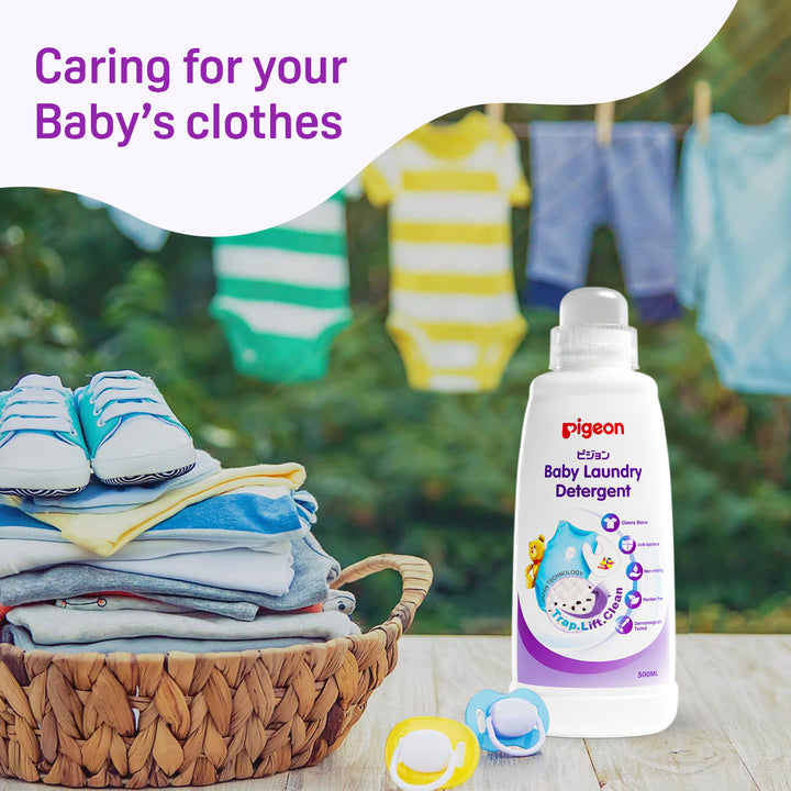 Pigeon Baby Laundry Detergent 500ml Bottle (Pack of 2)