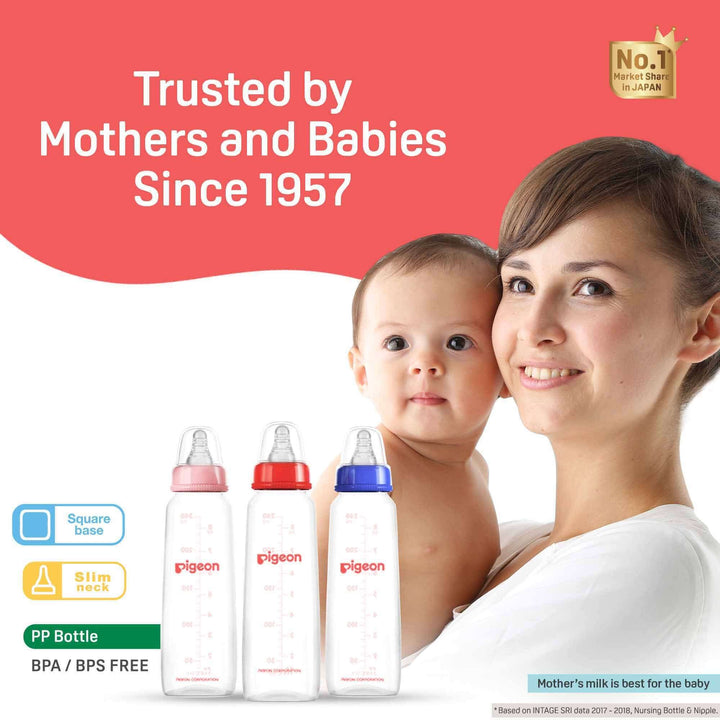 Pigeon Nursing Bottle Kpp 240ml Nipple L Combo (Pack of 3)