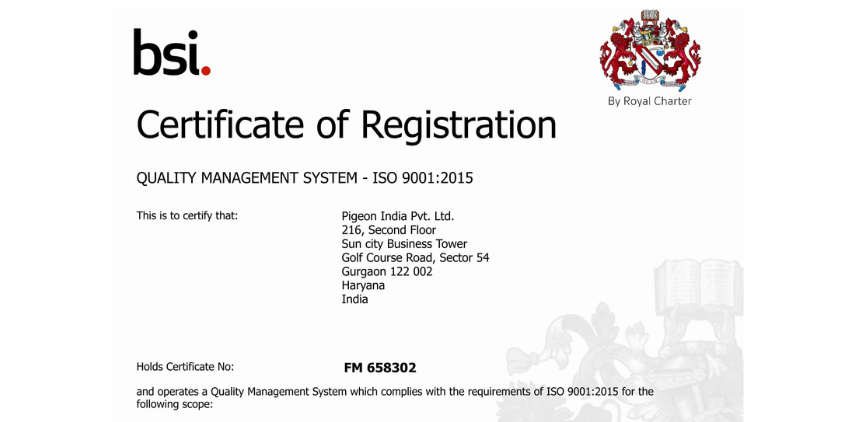 ISO Certificate