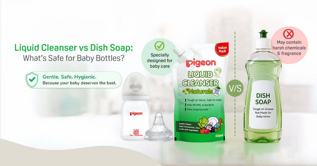 Liquid Cleanser vs Dish Soap: What’s Safe for Baby Bottles?