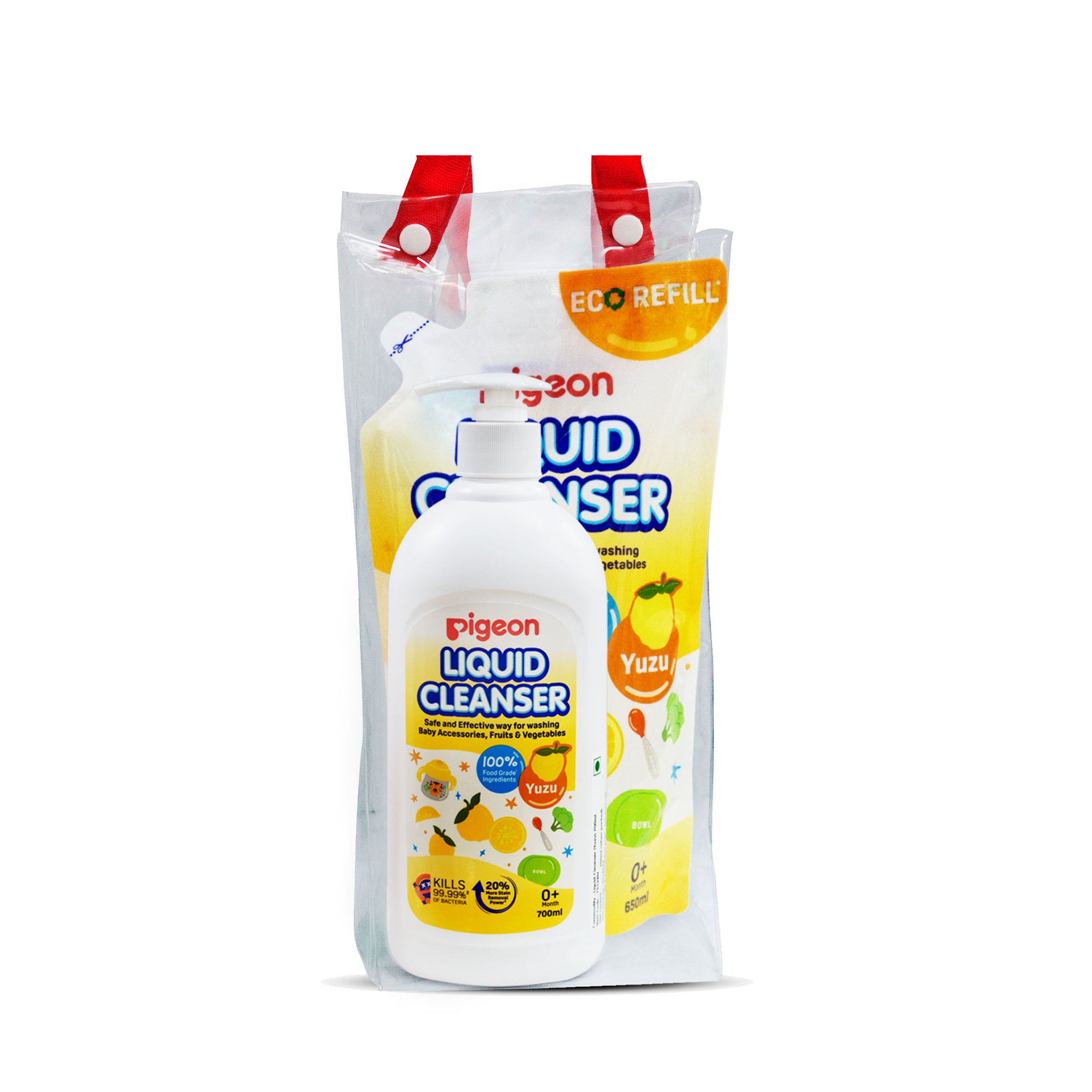 Liquid Cleanser Yuzu 700ml+650ml Refill