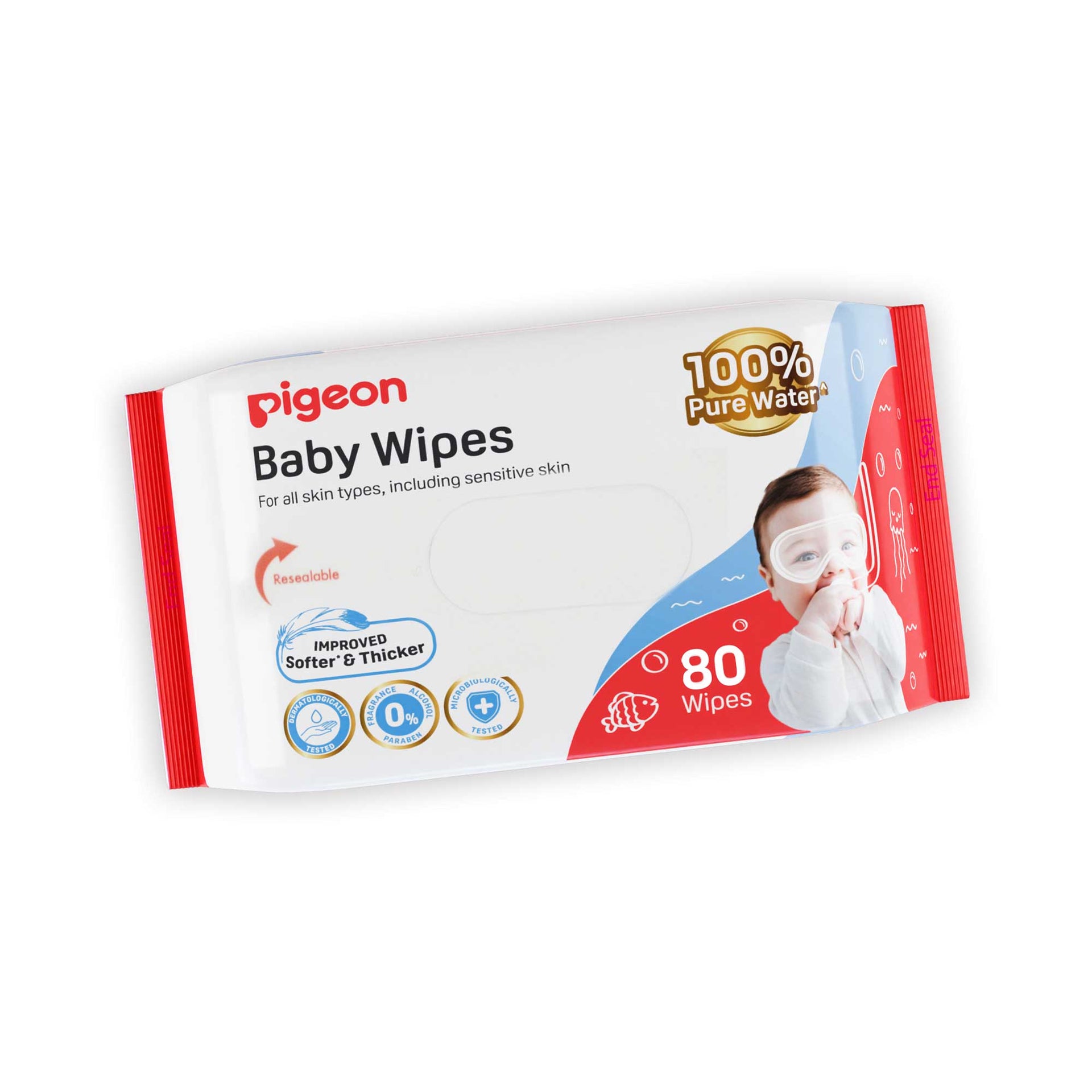 Pigeon Baby Wipes Pure Water 80S Sheets