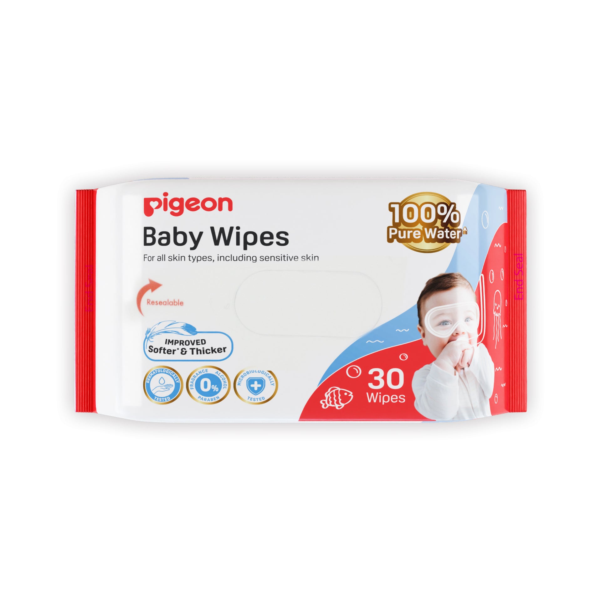 Pigeon Baby Wipes Pure Water 30S Sheets