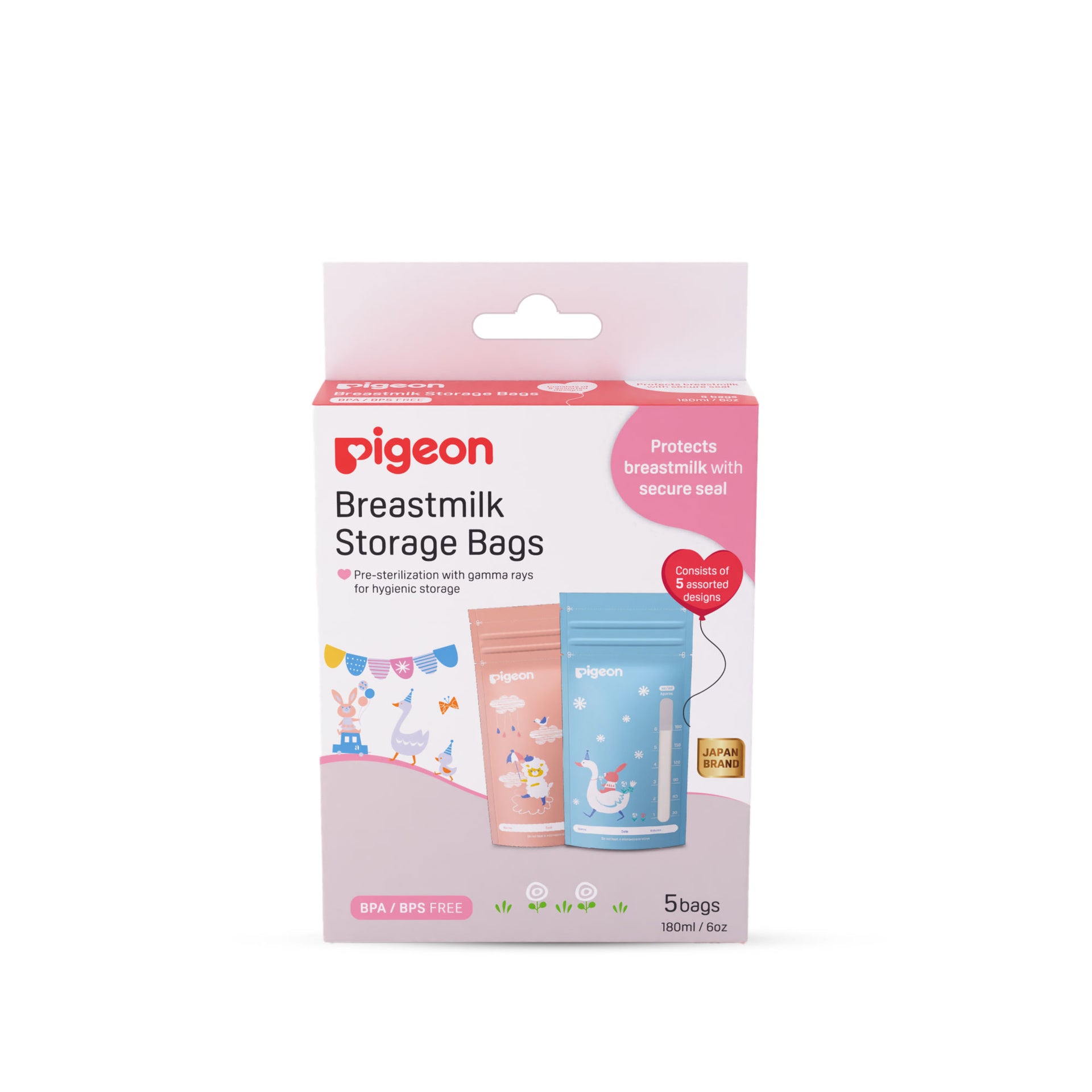 Character Breast Milk Storage Bag 5 PC