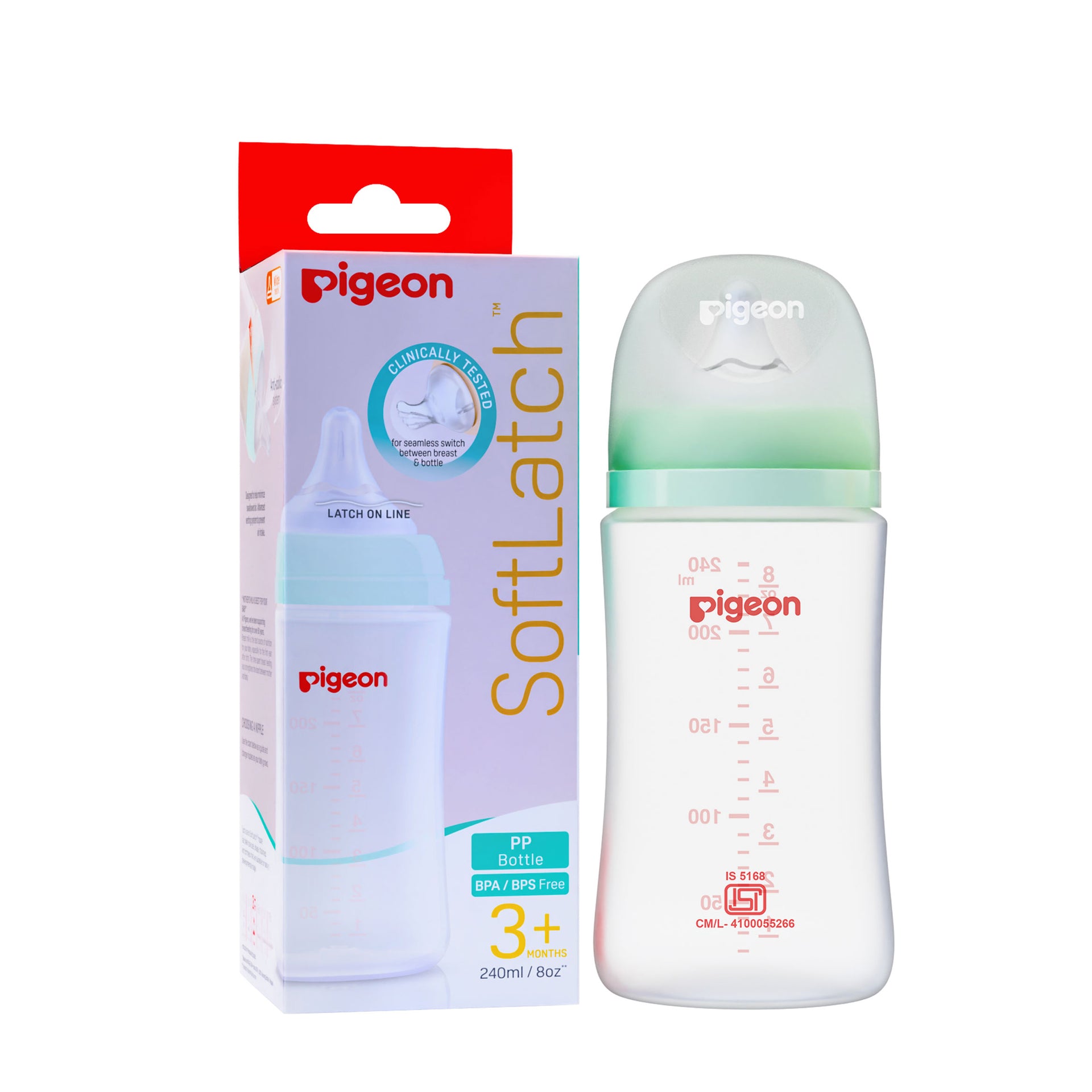 Wn3 Pp Nursing Bottle plus type Nipple 240ml