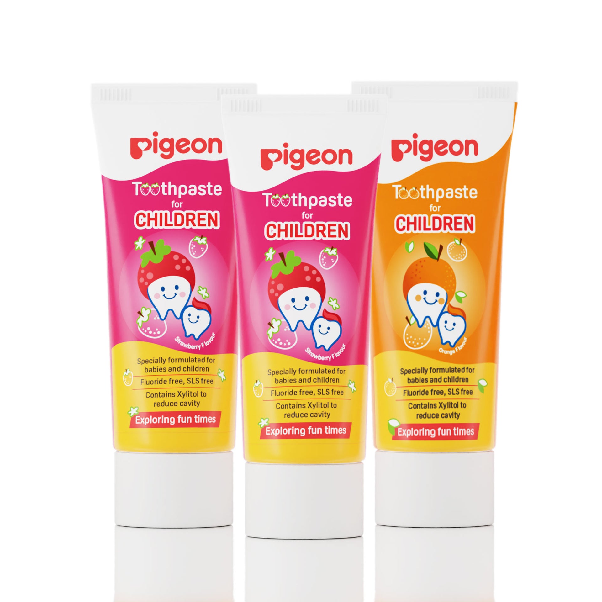 Pigeon Toothpaste for Children - Strawberry and Orange