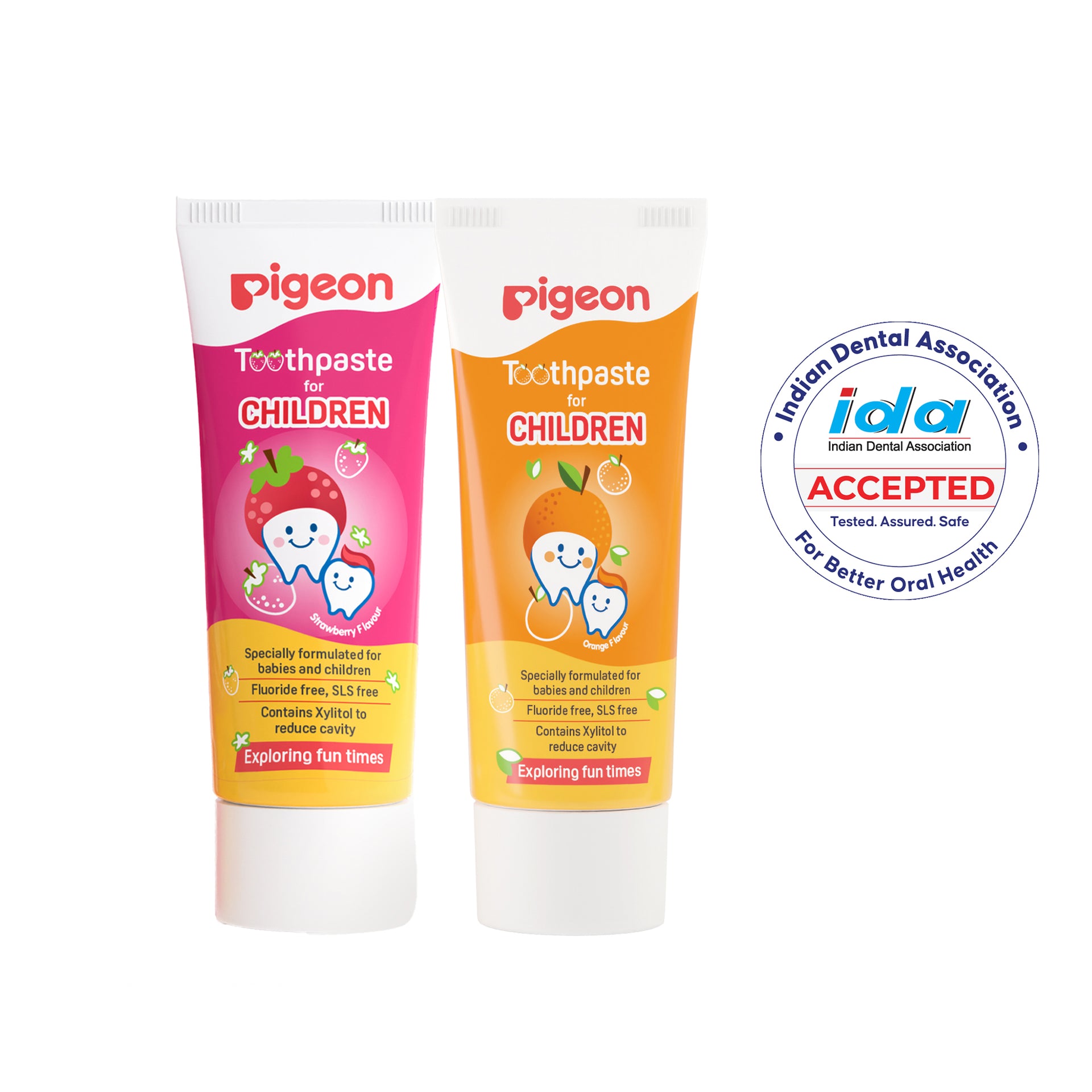 Pigeon Toothpaste for Children - Strawberry and Orange