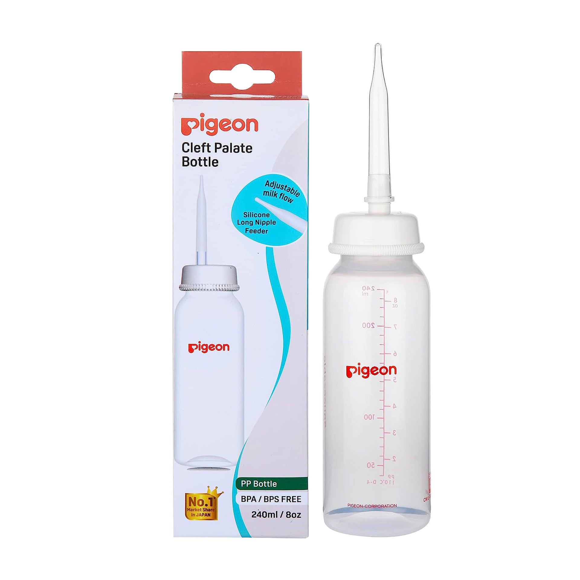 Feeder w/Long Nipple for Cleft Palate 240ml