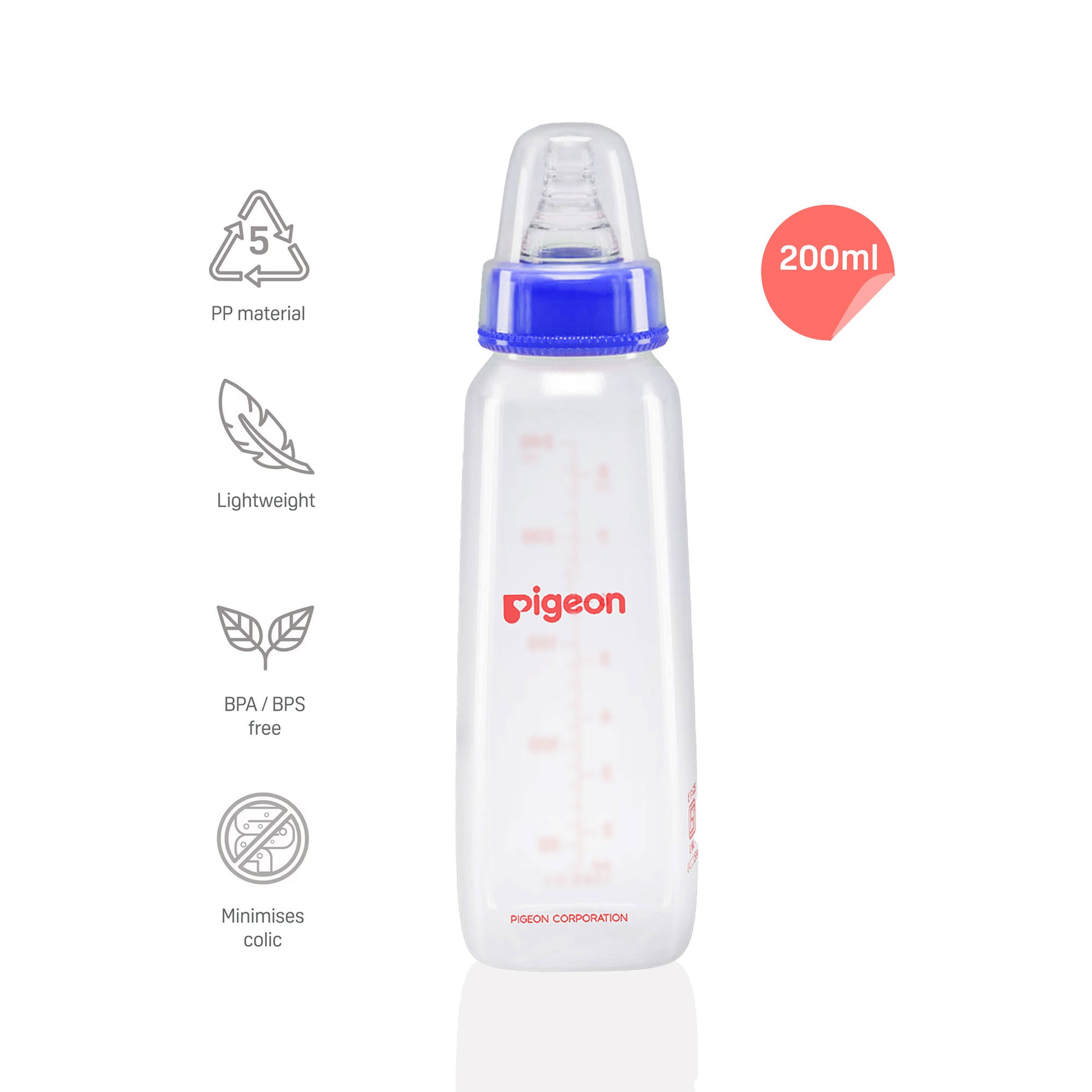 Peristaltic Nursing Bottle Kpp 200ml Nipple M