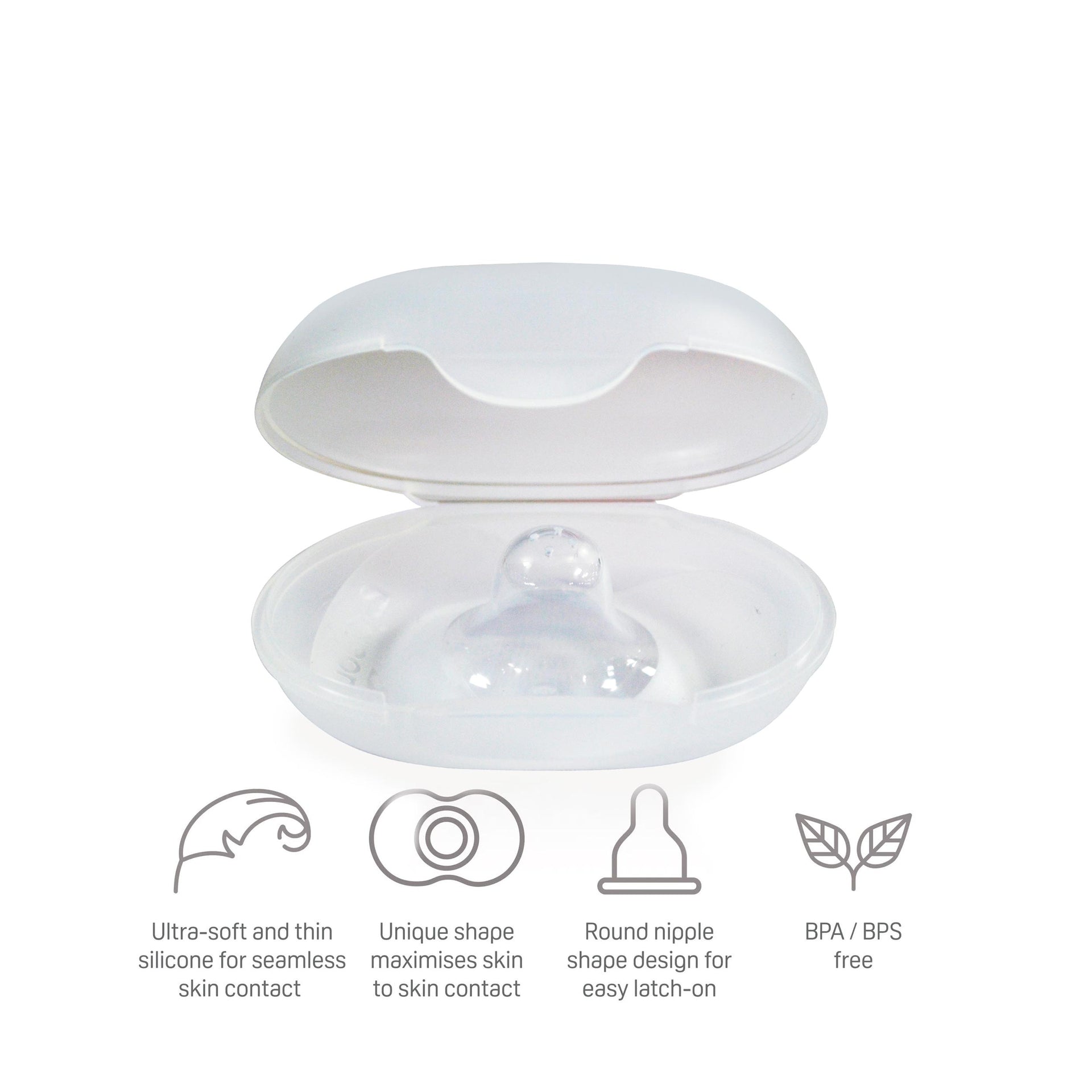 Natural Feel Nipple Shield 2pcs Size 1  With Case