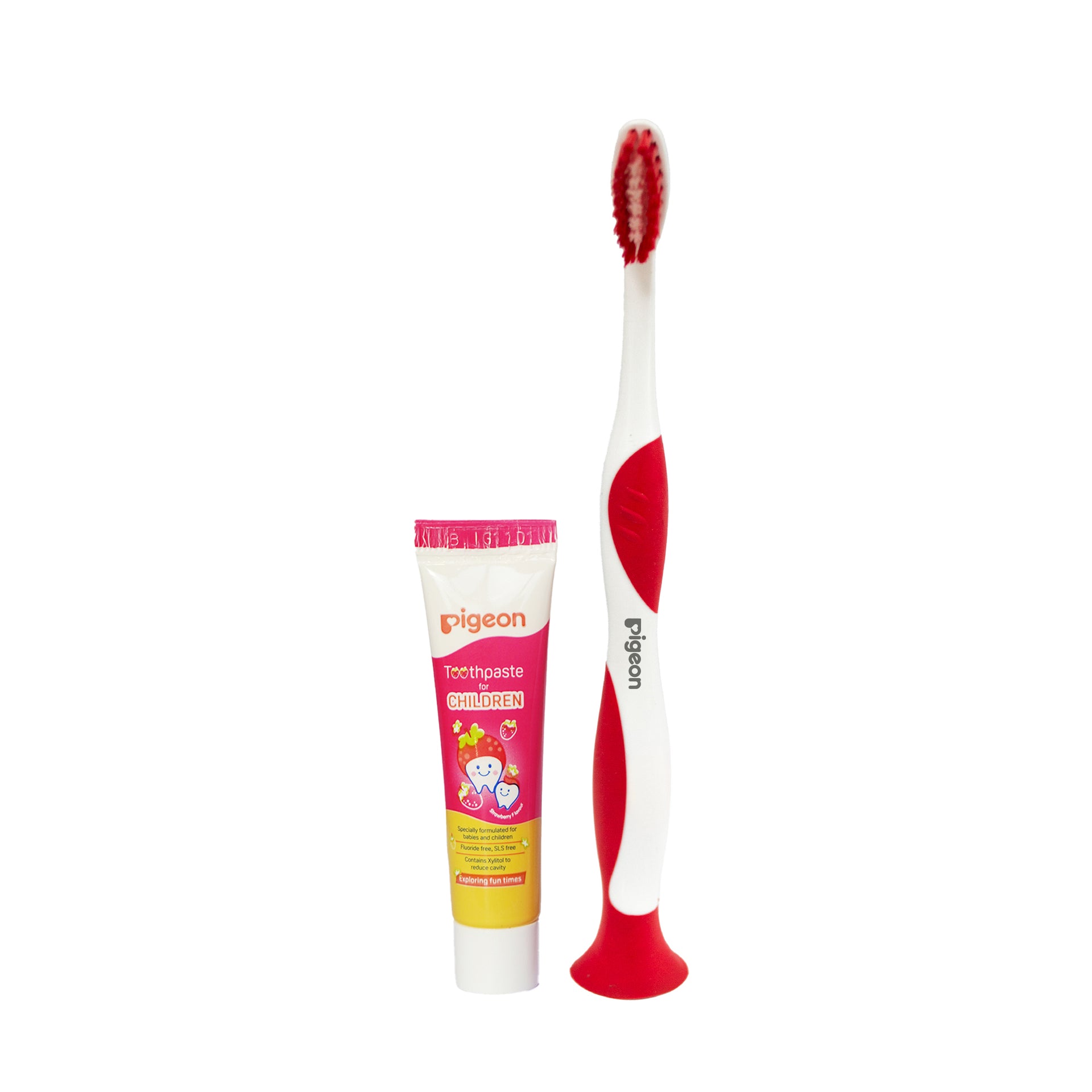 KIDS TOOTHBRUSH WITH FREE TOOTHPASTE FOR CHILDREN STRAWBERRY 10 GM  2-6 Years